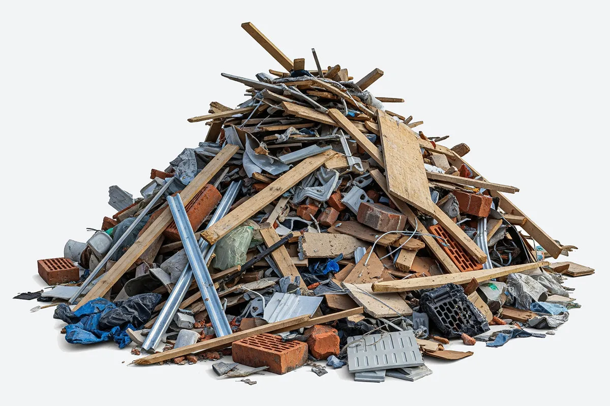 Construction site waste removal